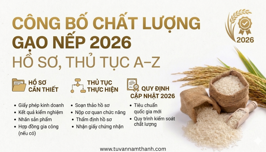 Công Bố Chất Lượng Gạo Nếp 2026: Hồ Sơ, Thủ Tục A–Z