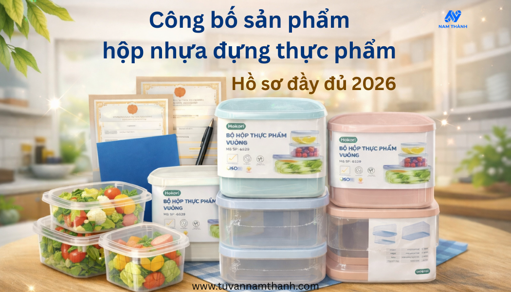 Công bố sản phẩm hộp nhựa đựng thực phẩm: Hồ sơ đầy đủ 2026