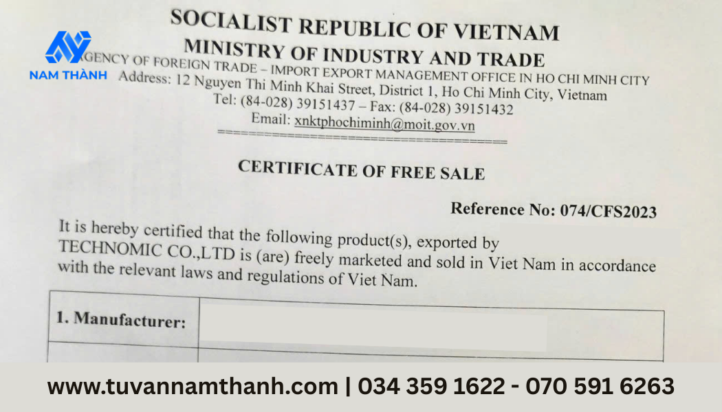 Giấy Chứng Nhận Lưu Hành Tự Do CFS Là Gì? Thủ Tục & Hồ Sơ 2025