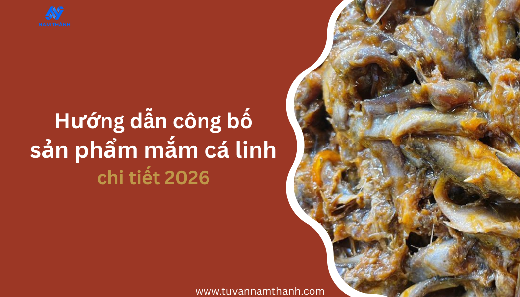 Hướng dẫn công bố sản phẩm mắm cá linh chi tiết 2026
