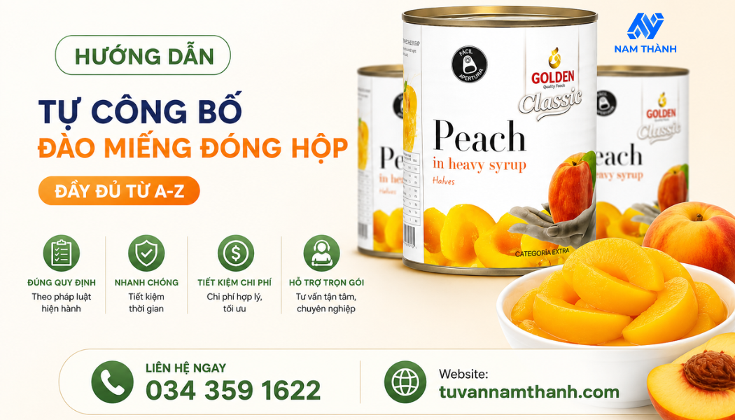 Hướng dẫn tự công bố đào miếng đóng hộp đầy đủ từ A-Z Hướng dẫn tự công bố đào miếng đóng hộp đầy đủ từ A-Z
