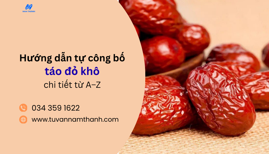 Hướng dẫn tự công bố táo đỏ khô chi tiết từ A–Z