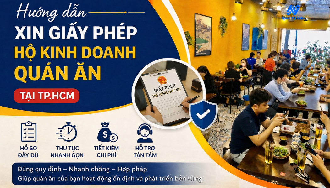 Hướng dẫn xin giấy phép hộ kinh doanh quán ăn tại TP.HCM