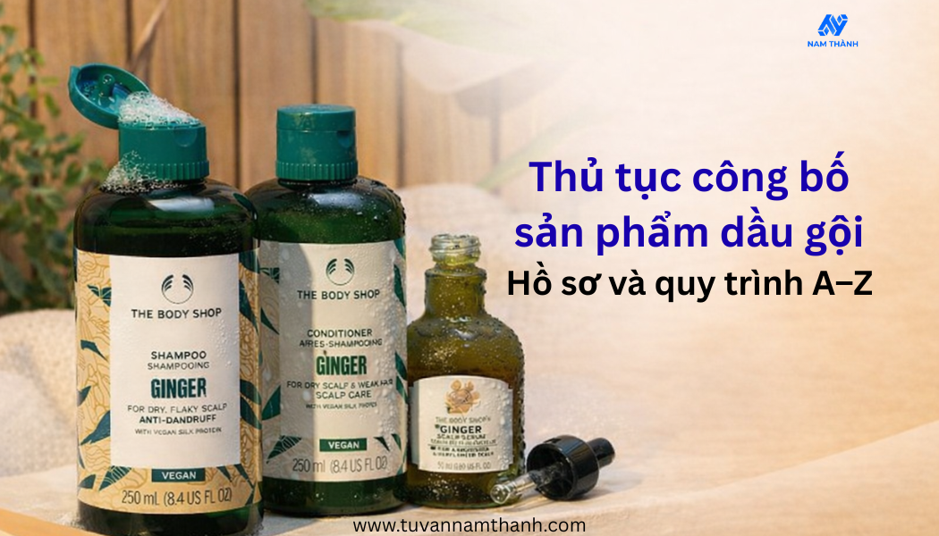 Thủ tục công bố sản phẩm dầu gội Hồ sơ và quy trình A–Z