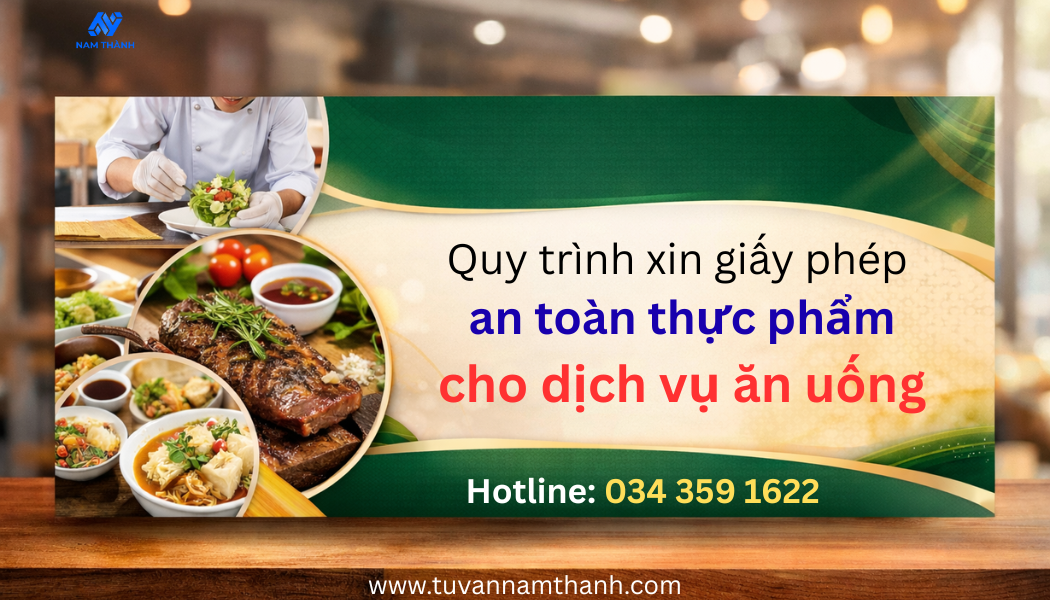 Quy trình xin giấy phép an toàn thực phẩm cho dịch vụ ăn uống