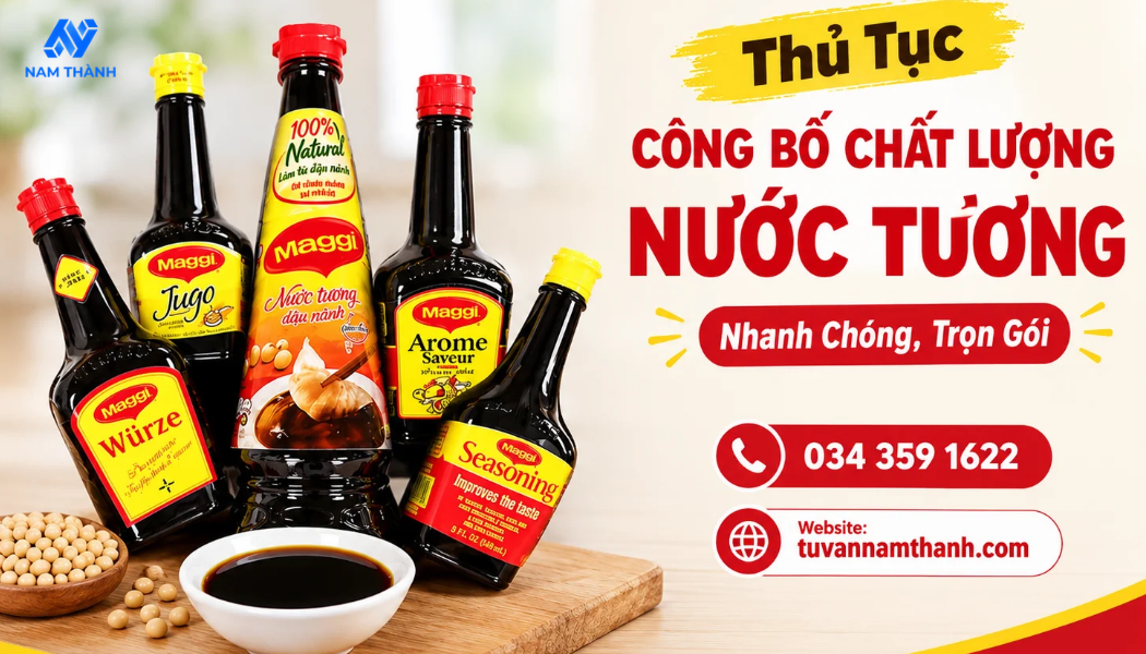 Thủ tục công bố chất lượng nước tương nhanh chóng, trọn gói